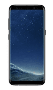 A grey Screen Samsung S8 Service Pack by Cirrus-link displays a vivid night sky with stars and horizon, featuring enhanced clarity.