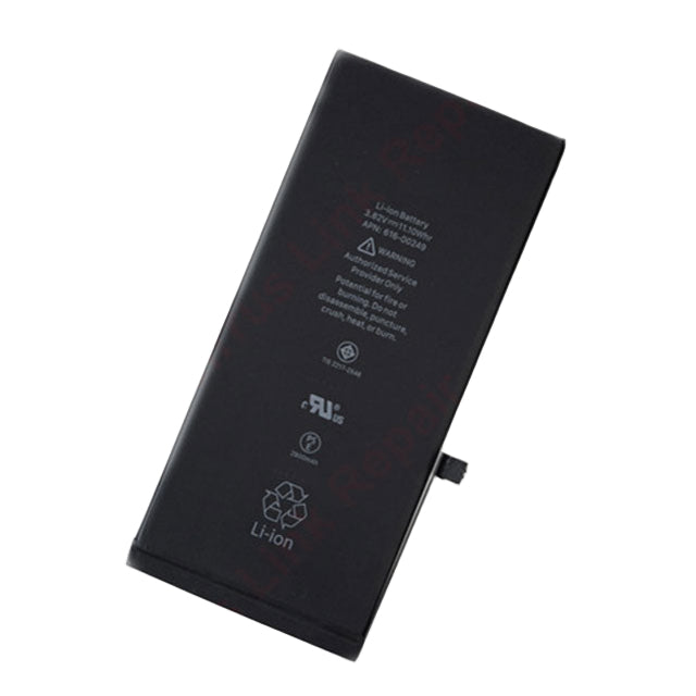 The Cirrus-link Battery Replacement for Apple iPhone 7 Plus is a rectangular rechargeable Li-ion battery featuring printed specifications and recycling symbols on its surface.