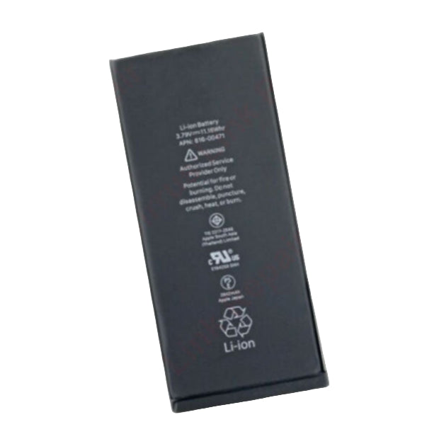 The Cirrus-link Battery Replacement for Apple iPhone XR is a rectangular Li-ion battery featuring printed safety instructions and recycling symbols on the front.