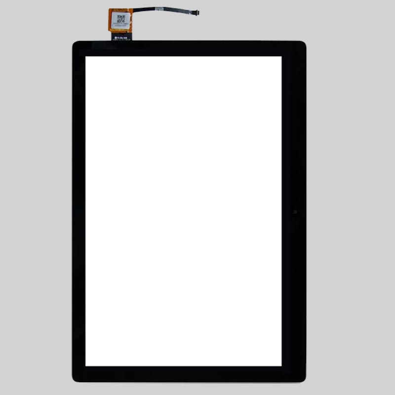 LENOVO Lenovo Tab E10 TB-X104F 10.1" Touchscreen Digitizer Assembly Only, featuring a black frame and ribbon cable, ideal as a replacement part, shown on a plain light gray background.