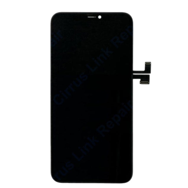 The Cirrus-link Screen Replacement for iPhone 11 Pro Max features an LCD screen and digitizer assembly with a visible flex cable on the right side.