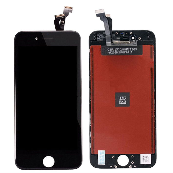 Front and back view of Cirrus-link Screen Replacement - iPhone SE (1st Gen, 2016) LCD Screen & Digitizer Assembly, featuring connectors and home button for your iPhone SE repair needs.