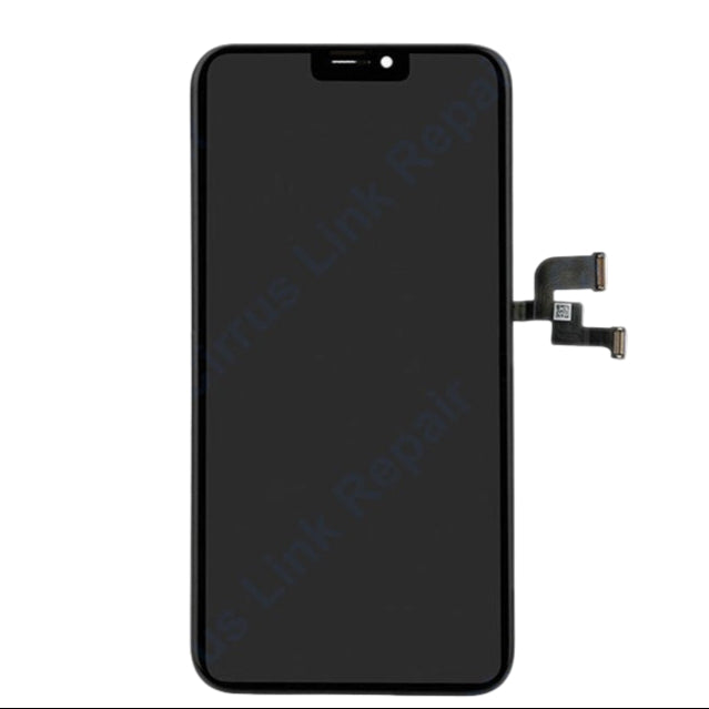 Cirrus-link Screen Replacement - iPhone X LCD Screen & Digitizer Assembly, ideal for iPhone X screen repair, shown against a white background.