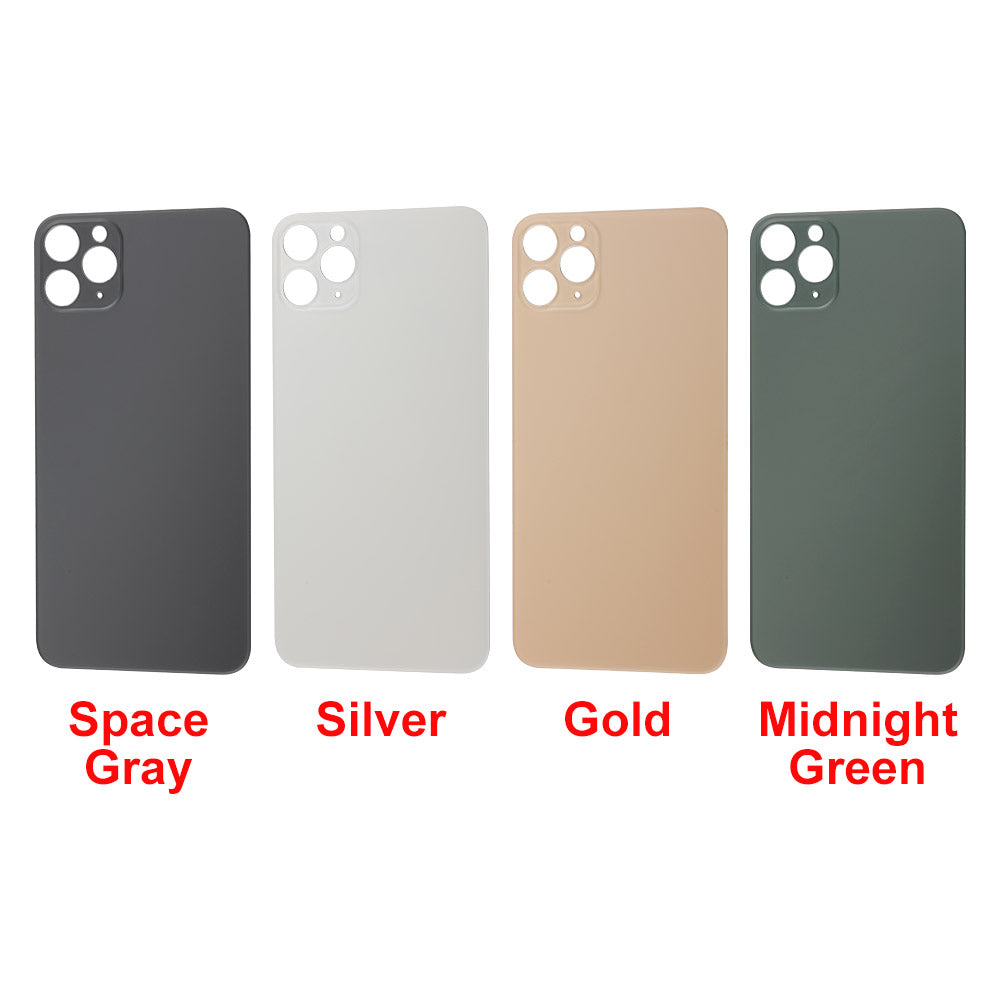 Back Glass Cover with Big Camera Hole for iPhone 11 Pro Max - AfterMarket