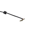 A black Cirrus-link cable with two wires attached to it, designed for Lenovo Z50-70 laptop's charging capability. Can be used as a replacement power socket.