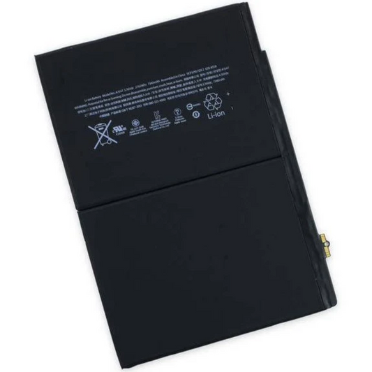 The Cirrus-link iPad Air 2 / Air 2nd Gen Replacement Battery Equivalent A1547 is a rectangular battery with printed specs and recycling symbols, perfect for replacing your iPad Air 2 battery.