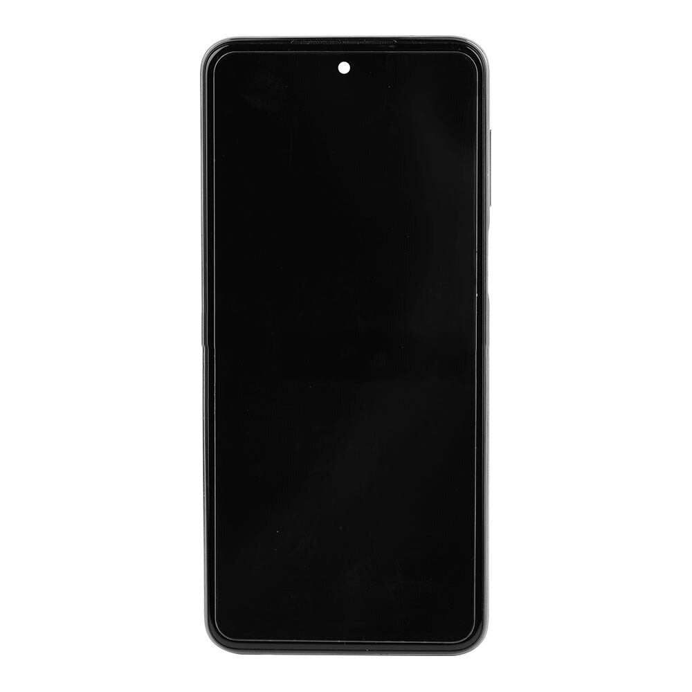 Display Assembly with Frame for Xiaomi Redmi Note 9S/Note 9 Pro in Interstellar Gray.