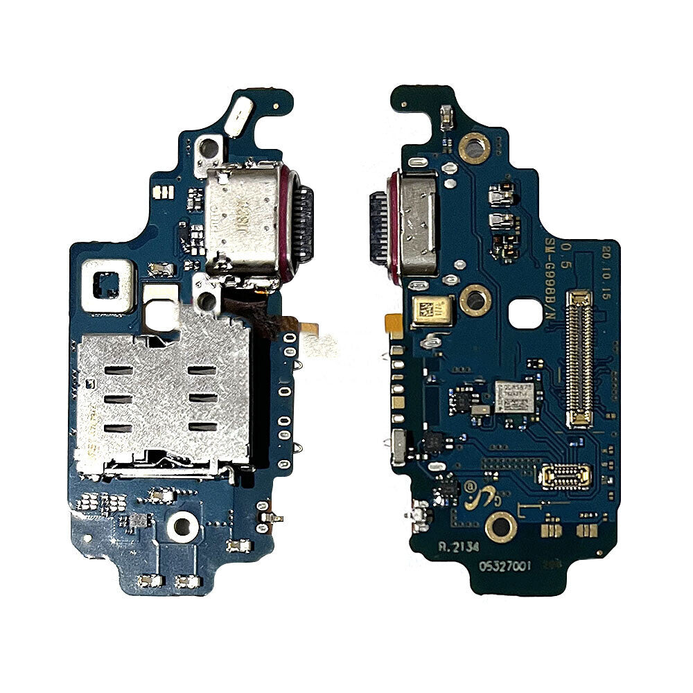 Charging Port with SIM Card Reader Contact For Samsung Galaxy S21 Ultra (G998B)