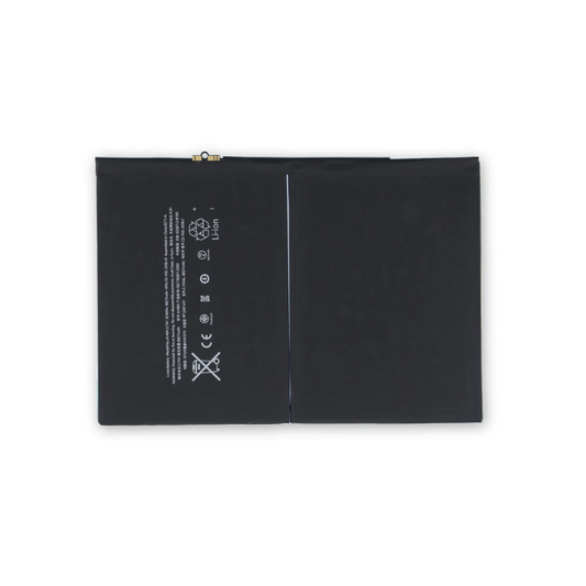 A black case with a battery specifically designed for Apple devices, the Cirrus-link Ipad Air 2 / Air 2nd gen Replacement Battery Equivalent A1547.