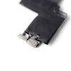 Close-up of a black electronic connector with gold pins against a white background, featuring premium ITO material found in the Dr.Parts Touch Digitizer Assembly With Tesa Tape For iPad Mini 3.