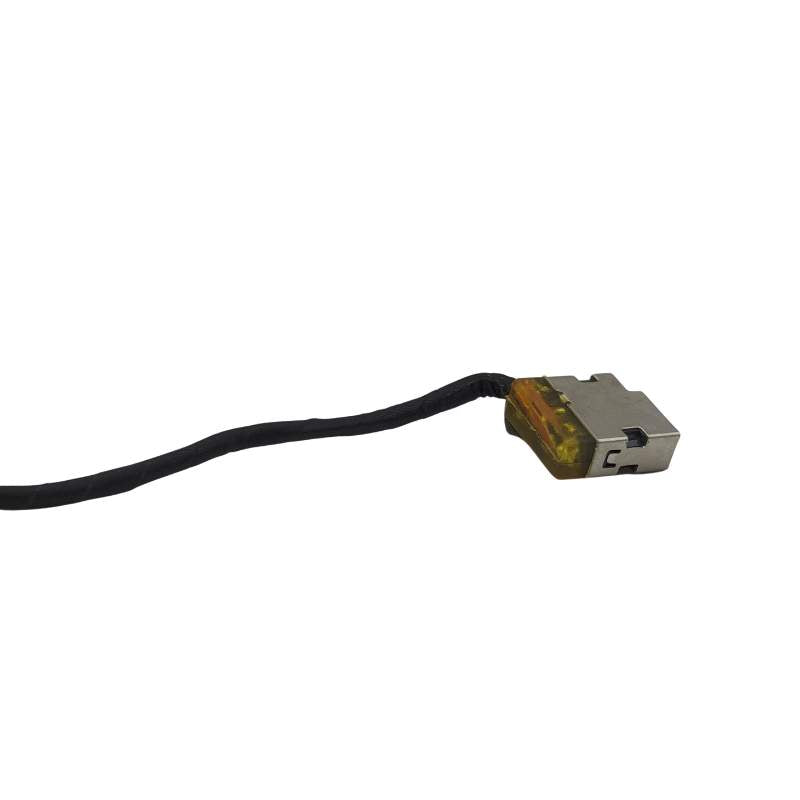 A black Cirrus-link DC Jack DC-606 cable connected to a white background for charging HP laptops.