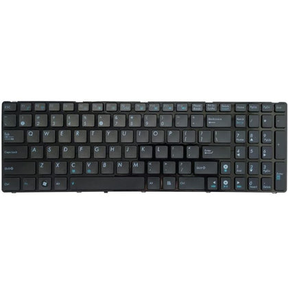 A black Cirrus-link replacement keyboard for Toshiba Satellite models on a white background.