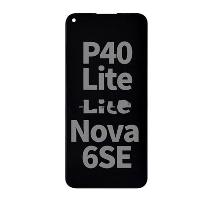 Display Assembly With Frame For Huawei P40 Lite/Nova 6 SE (Black)