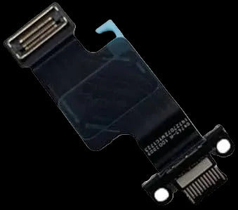 Close-up of a Cirrus-link MacBook A2941 Type-C USB Port Replacement, featuring black flex cable with metal contacts.