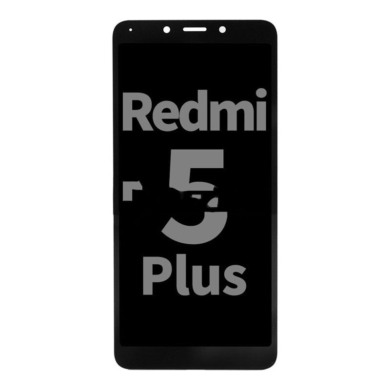 Display Assembly With Frame For Xiaomi Redmi 5 Plus (OEM Material) (Black)