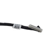 A black cable with a QR code attached to it, serving as a power source for Cirrus-link's DC Jack DC-610 for Dell Alienware laptops.