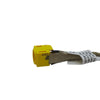 A yellow cable with a yellow tag attached to it, used as a power source for Cirrus-link DC Jack DC-611 for Lenovo Thinkpad laptops via the DC Jack connection.