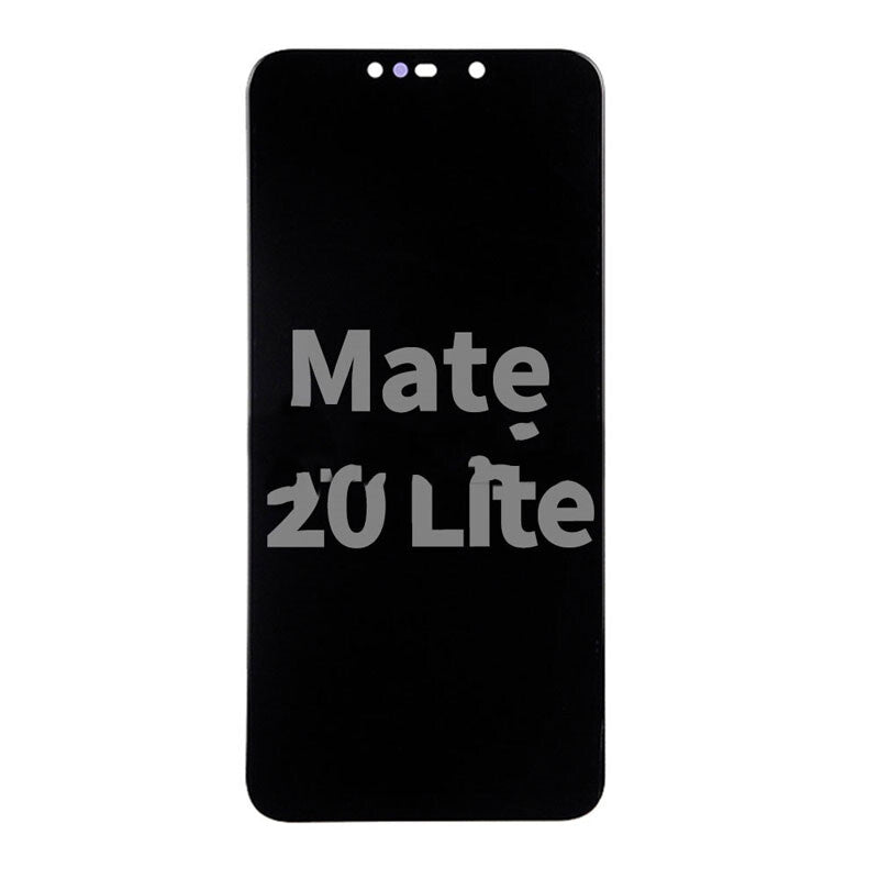 Black OG Display Assembly With Frame for Huawei Mate 20 Lite (OEM Material) (Platinum Gold) featuring the text "Mate 20 Lite" on the front, made from OEM material.