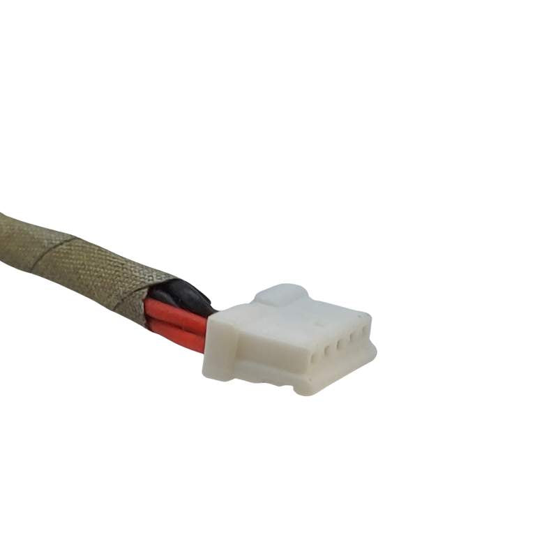 A white cable with red and black wires is a power source for Lenovo Thinkpad laptops utilizing a Cirrus-link DC Jack DC-611.