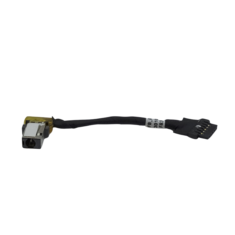 A black cable with a Cirrus-link DC Jack DC-614 for Acer Aspire S 13 S13 S5-371 S5-371T Series connector attached to it.