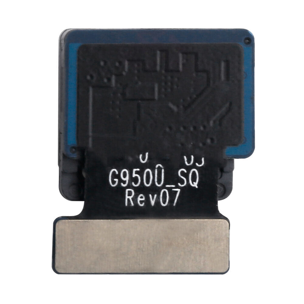 An OG Front Camera with Iris, labeled "G9500_SQ Rev07," featuring visible circuitry on a flat, rectangular surface and designed for the Samsung Galaxy S8 (G950U), is available as a brand new OEM quality electronic component.