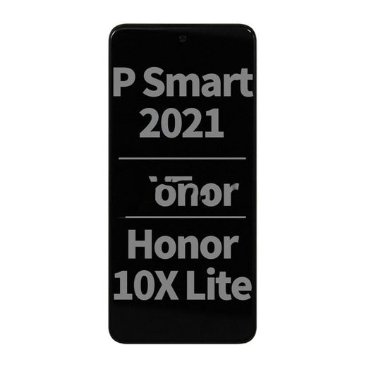 Display Assembly With Frame For Huawei P Smart 2021/Y7a/Honor 10X Lite (Black)