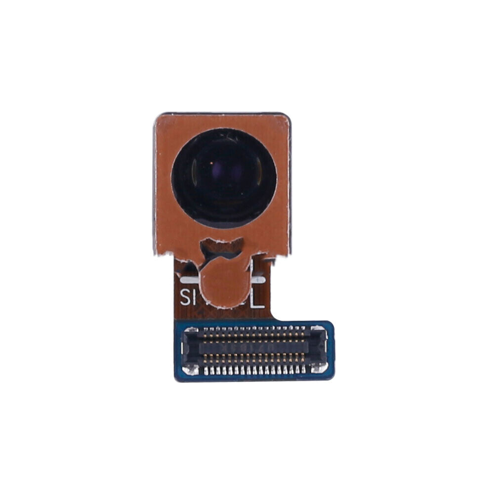 A close-up view of a small, rectangular OG Front Camera Replacement for Samsung Galaxy S9 Plus module with a connector attached at the bottom, ideal for upgrading or replacing your device's front camera.