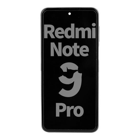 Display Assembly with Frame for Xiaomi Redmi Note 9S/Note 9 Pro in Interstellar Gray.