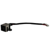 A black cable with a wire attached to the Cirrus-link DC Jack DC-621 for Dell XPS 14 L401X's power supply DC Jack.