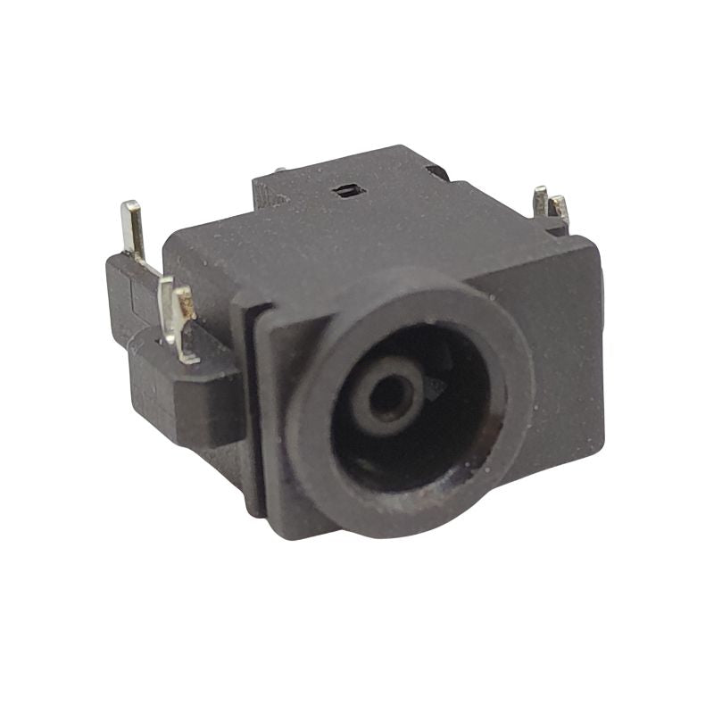 A black Cirrus-link DC Jack DC-626 connector on a white background, serving as a power source for Samsung Q35, Q45, R60 Series laptop models.