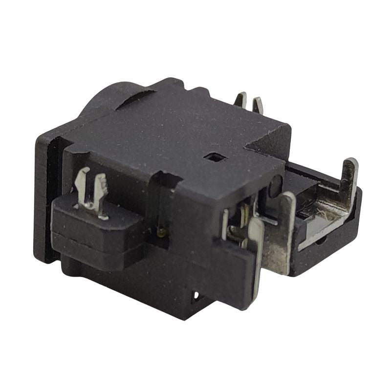A black Cirrus-link DC Jack DC-626 for Samsung Q35, Q45, R60 Series switch, serving as a power source, on a white background.
