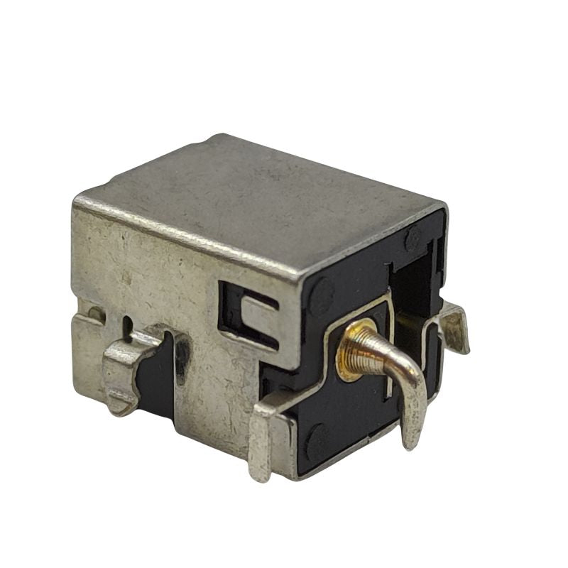 A small metal switch on a white background with Cirrus-link DC Jack DC-627 for Asus X42, X52, X53 Series power connection.
