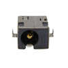 DC-628 power jack connector isolated on a white background.