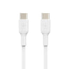 Durable BELKIN BoostCharge USB-C to USB-C cable on a white background.