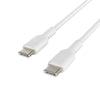 Belkin BoostCharge USB-C to USB-C fast charging cable on white background.