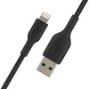 BELKIN BoostCharge Lightning to USB-A 2M Cable - For Apple Devices - Black