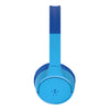BELKIN SoundForm Mini Wireless on-ear headphones in Blue against a white background.