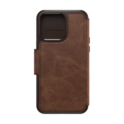 Otterbox Strada Folio MagSafe Case - For iPhone 15 Pro Max - Espresso