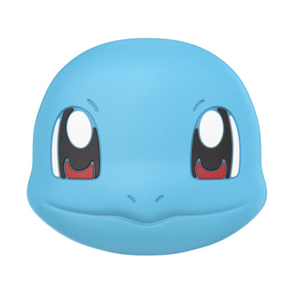 3d illustration of a blue, cartoon-style character face with large, expressive eyes designed as a phone accessory POPSOCKETS PopGrip Licensed (Gen2) - Popout Squirtle Face.