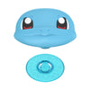 Stylized blue cartoon character head POPSOCKETS PopGrip with matching pacifier.