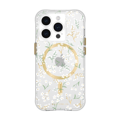 Case-Mate Rifle Paper MagSafe Case - For iPhone 15 Pro - Petite Fleurs