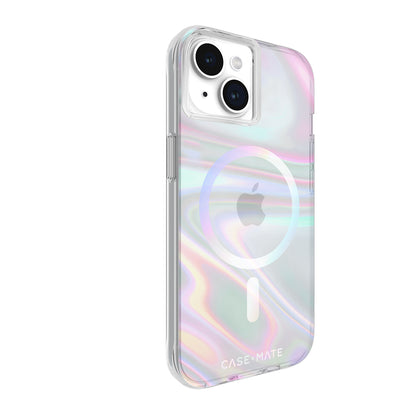 Case-Mate Soap Bubble MagSafe Case - For iPhone 15 - Iridescent