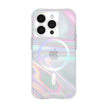 Case-Mate Soap Bubble MagSafe Case - For iPhone 15 Pro - Iridescent
