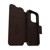 Otterbox Strada Folio MagSafe Case - For iPhone 15 Pro - Espresso