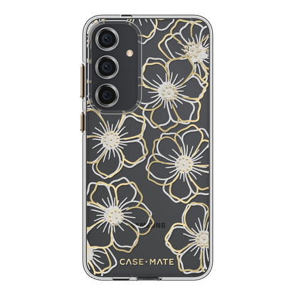 Case-Mate Floral Gems Case - For Samsung Galaxy S24+ - Gold