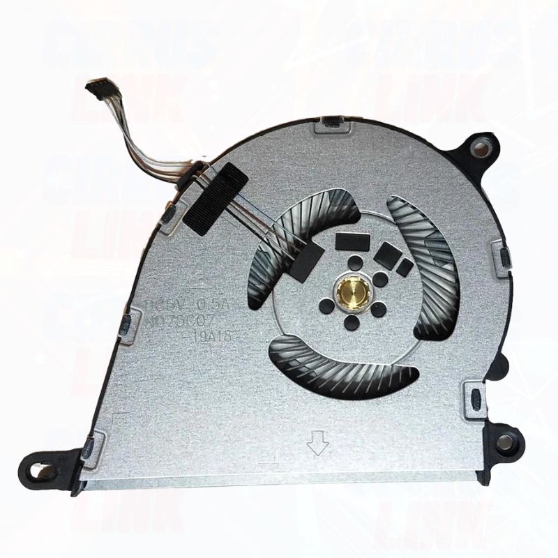 HP Laptop FAN L68133-001 with heatsink attachment mount points, power connector cable, and overheating prevention designed for HP laptops.