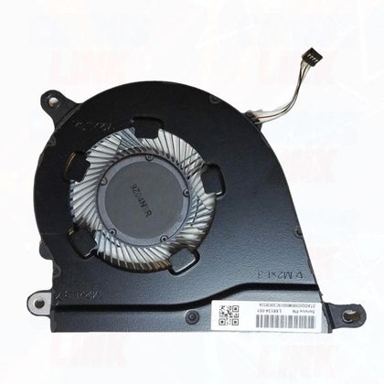 HP Laptop FAN L68133-001 For HP 14-DQ, 15S-FQ, 15S-EQ FN002 with heatsink and power connector cable visible, designed for overheating prevention.