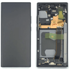 A Cirrus-link Screen Samsung Note 20 Ultra Service Pack White is shown in two states: on the left is the intact front view, and on the right is the open back view revealing its internal components, illustrating steps for a screen repair for Samsung Note 20 Ultra.