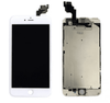 Image showing a disassembled iPhone 6 Plus screen and its components, including a Cirrus-link Screen iPhone 6 Plus (White) Compatible LCD Touch Digitiser High Brightness Screen (After Market) with an internal metal backing with connectors.