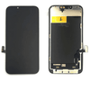 A broken iPhone 13 screen and its back components are shown side by side on a white background, perfect for anyone needing a Cirrus-link Screen iPhone 13 LCD Ori.